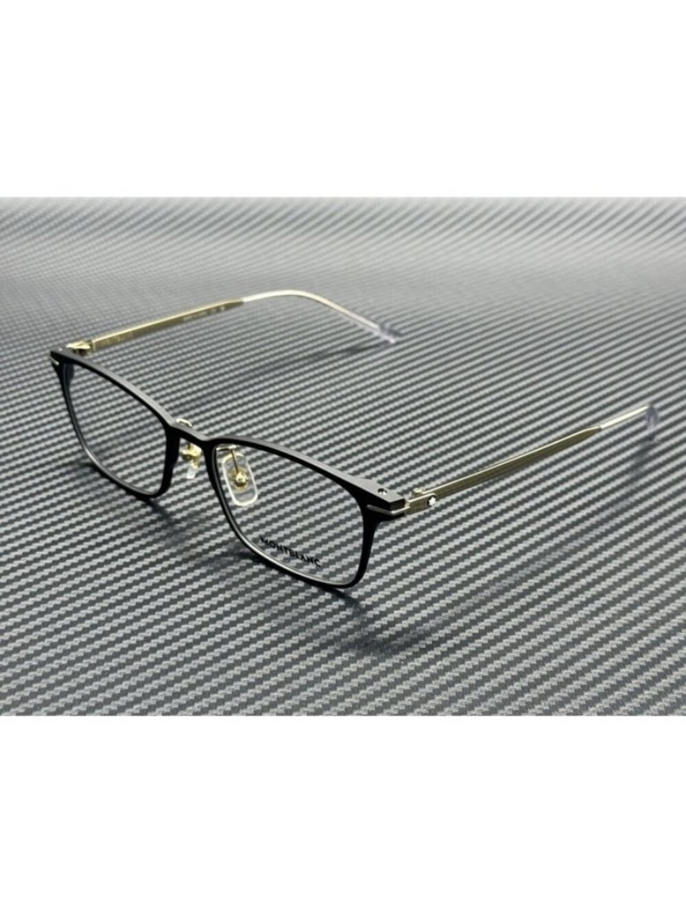 New Montblanc Men Matte Black Gold Eyeglasses 54-18-140